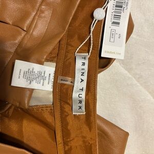 Trina Turk Camel Leather jeans#6